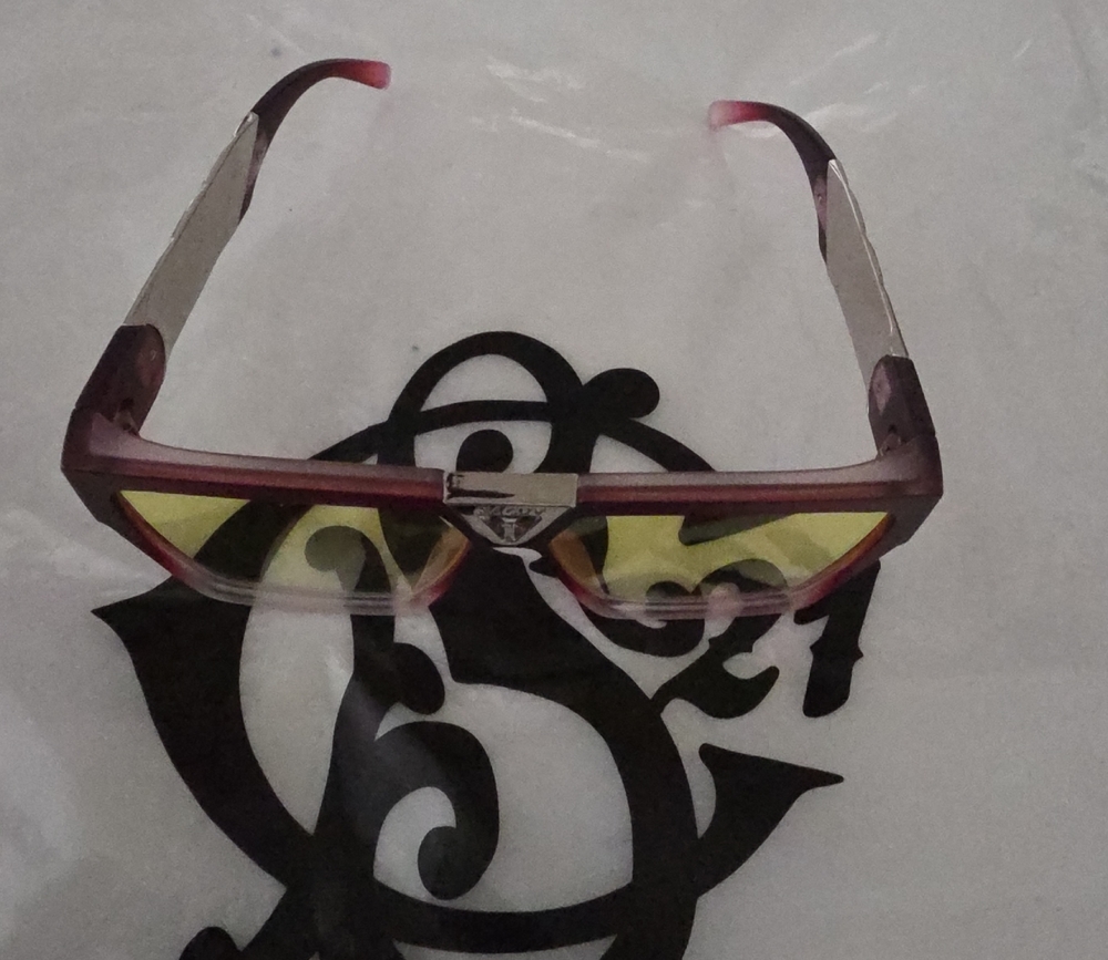 Stylish Pink and Yellow Men's Glasses